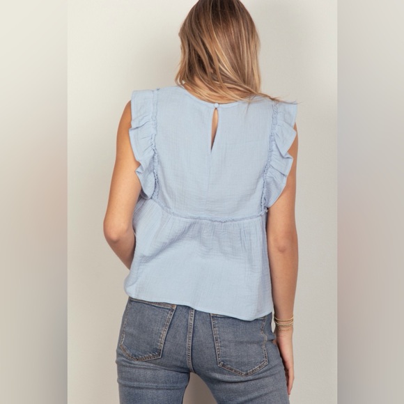 #38 Sky blue top - Picture 2 of 2